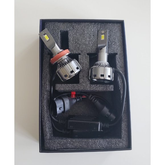 AOLEAD H11 H8 H9 LED Headlight Bulb H8 H9 50W 6500K Cool White - Picture 2 of 2